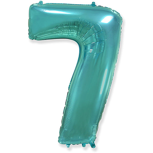 42 inch NUMBER 7 - TEAL BLUE | USA Decoration®