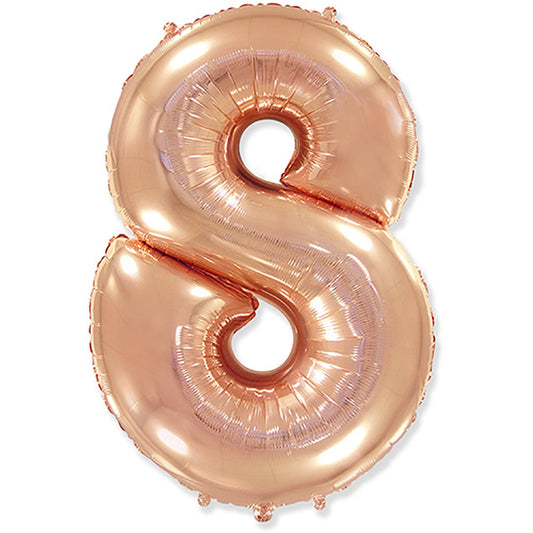 42 inch NUMBER 8 - ROSE GOLD | USA Decoration®