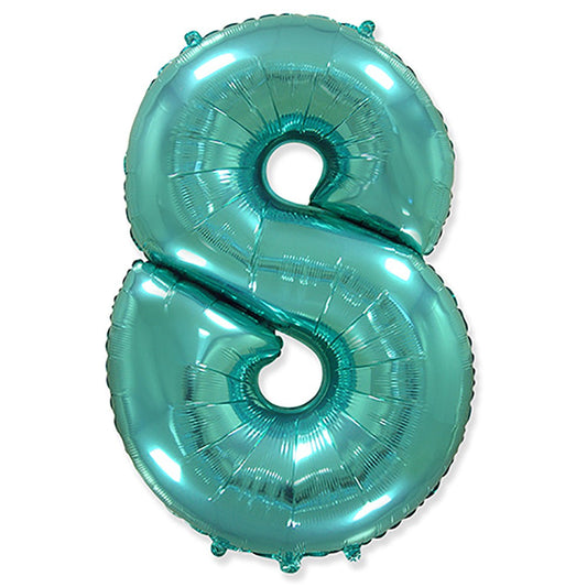 42 inch NUMBER 8 - TEAL BLUE | USA Decoration®