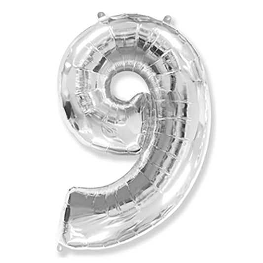 42 inch NUMBER 9 - SILVER | USA Decoration®