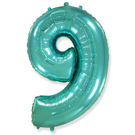 42 inch NUMBER 9 - TEAL BLUE | USA Decoration®
