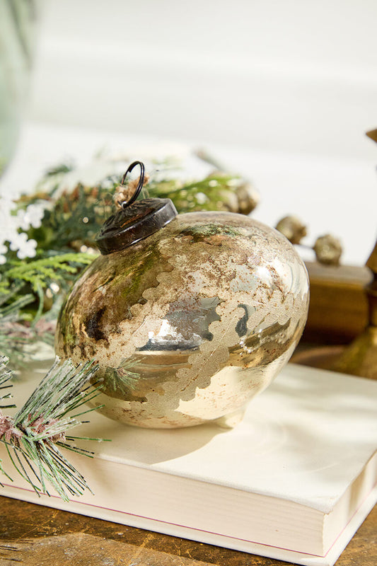 4" Notre Dame Glass Onion Ornament Elegant Handcrafted Holiday Decoration for Christmas Trees & Displays