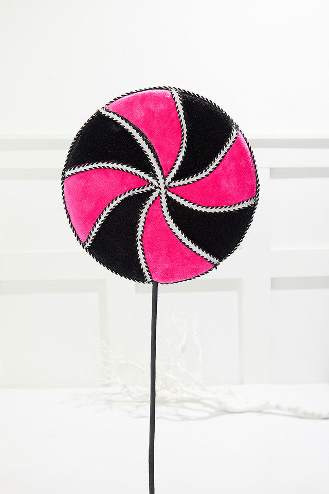 29" Pink Lollipop Spray for Whimsical and Candy-Themed Halloween Decorations