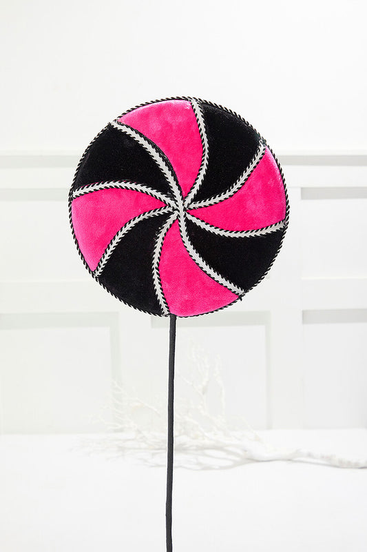 29" Pink Lollipop Spray for Whimsical and Candy-Themed Halloween Decorations