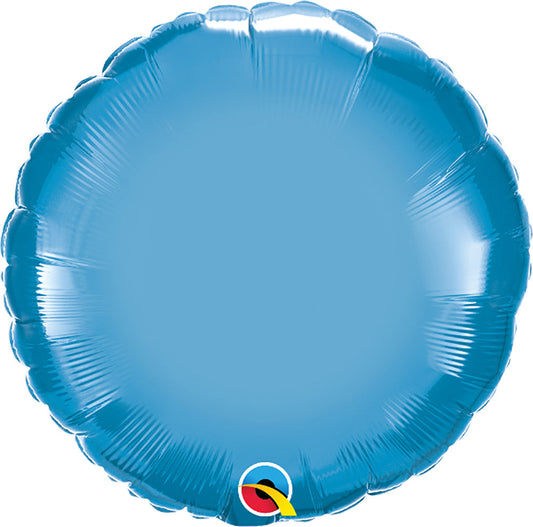 18 inch CIRCLE - CHROME BLUE | USA Decoration®