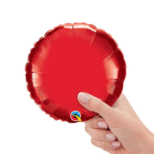 9 inch CIRCLE - RUBY RED (AIR-FILL ONLY) | USA Decoration®