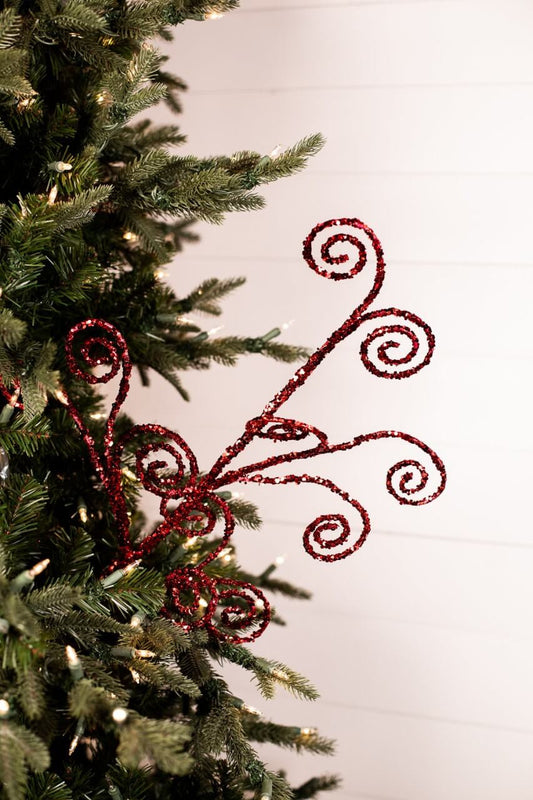 30? Sequins Curl Christmas Spray Sparkling Spiral Holiday Accent