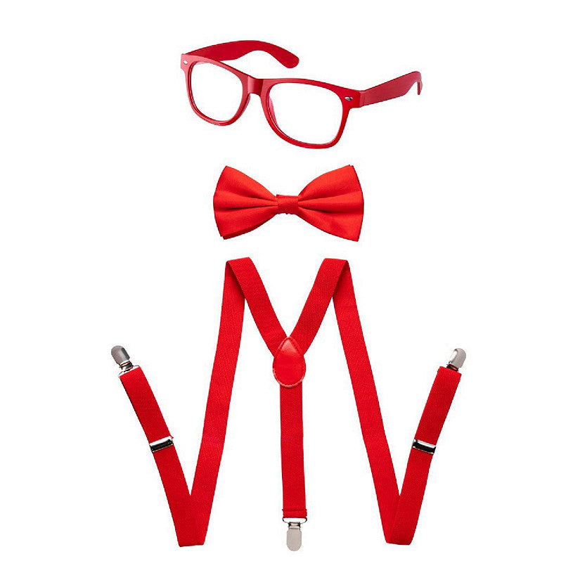 1 Set(s): Red Suspenders, Bowtie & Sunglasses Set | USA Decoration®