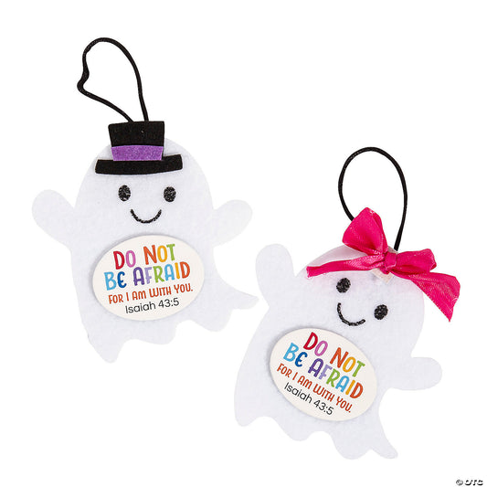 Religious Halloween Ghost Ornament Craft Kit - Makes 12 | USA Decoration®