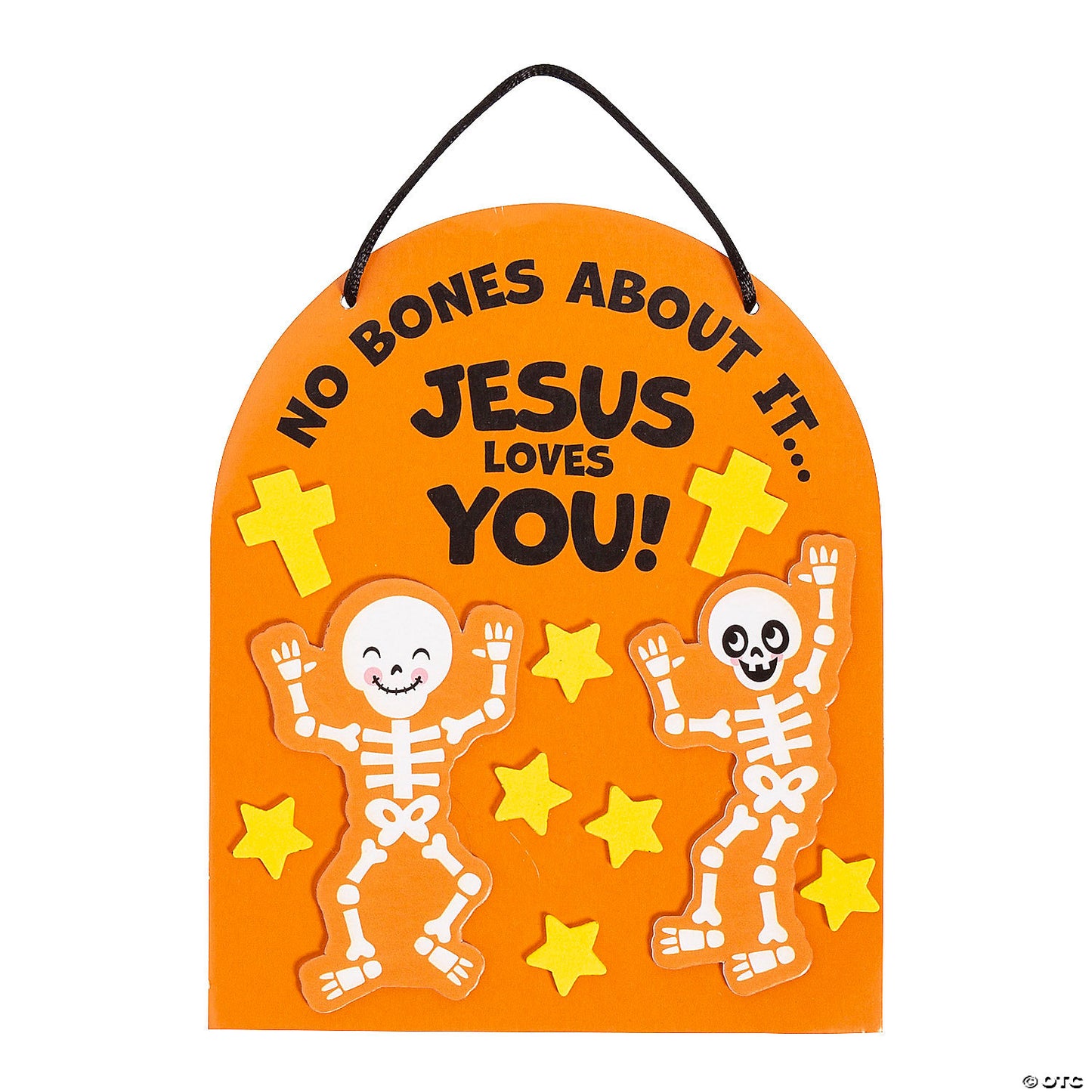 Religious Halloween No Bones About it Jesus Loves You Craft Kit - Makes 12 | USA Decoration®