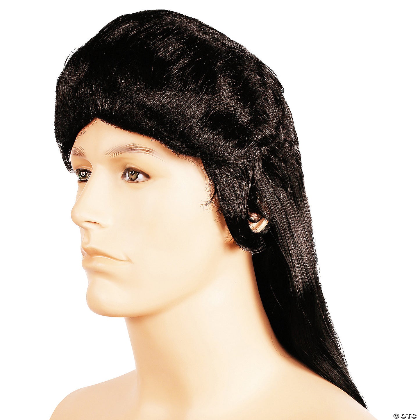 Rocker Long Mullet Wig Dark Brown 2 | USA Decoration®