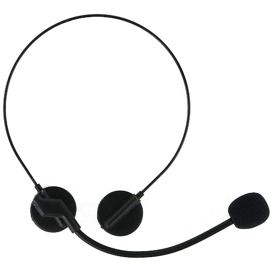 Rockstar Costume Accessories Headset - Fake Rock Star MJ Singer Microphone and Headphones Costume Accessory Prop Black | USA Decoration®