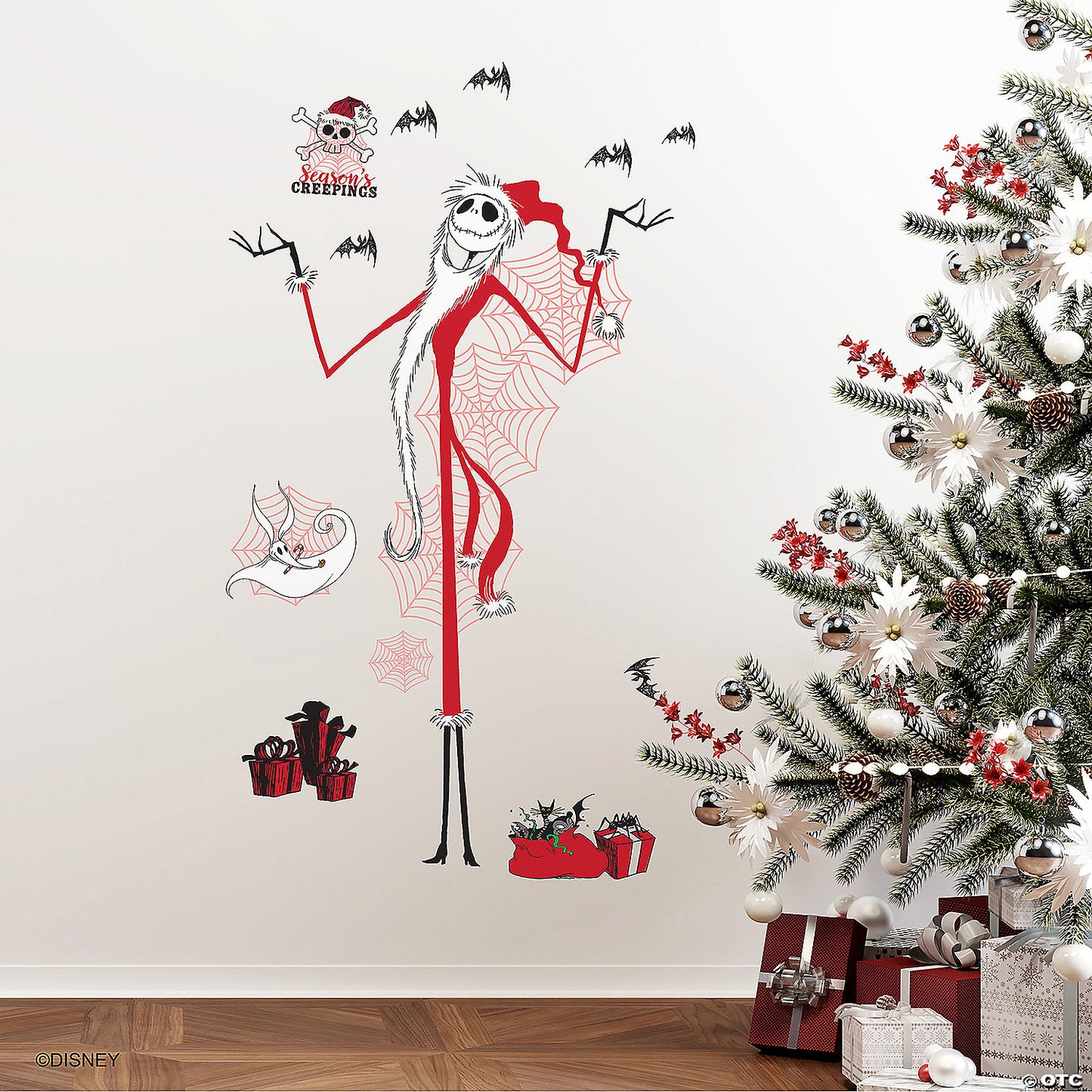 RoomMates Nightmare Before Christmas Holiday Giant Wall Decals | USA Decoration®