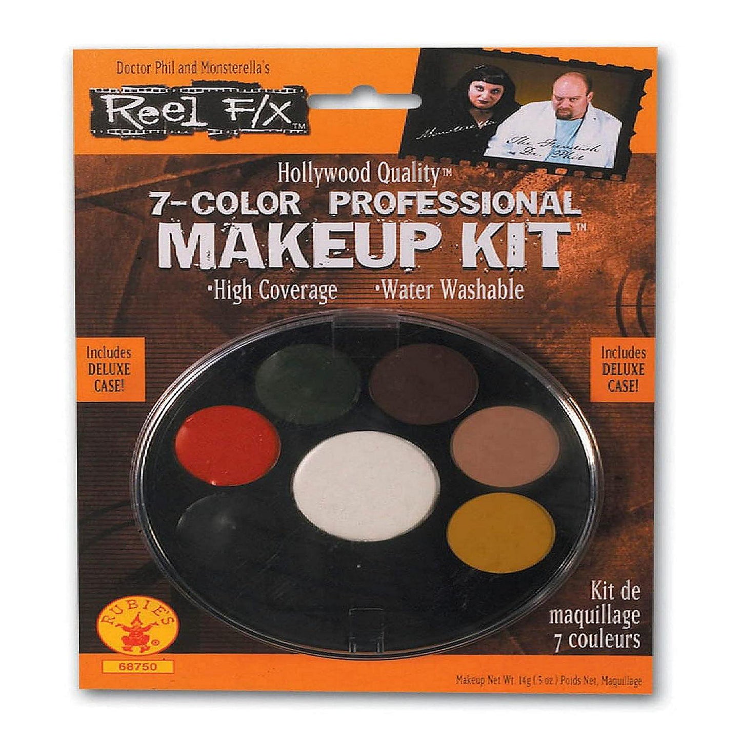 Rubie's 7 Color Professional Makeup Kit Reel F/X Halloween Costume Makeup
