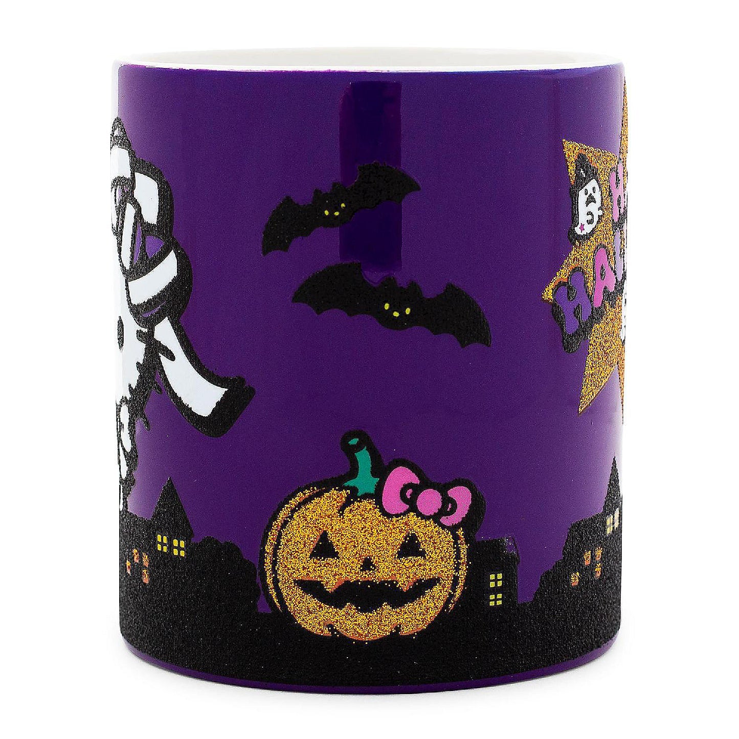 Sanrio Hello Kitty "Happy Halloween" Ceramic Glitter Mug Holds 14 Ounces | USA Decoration®