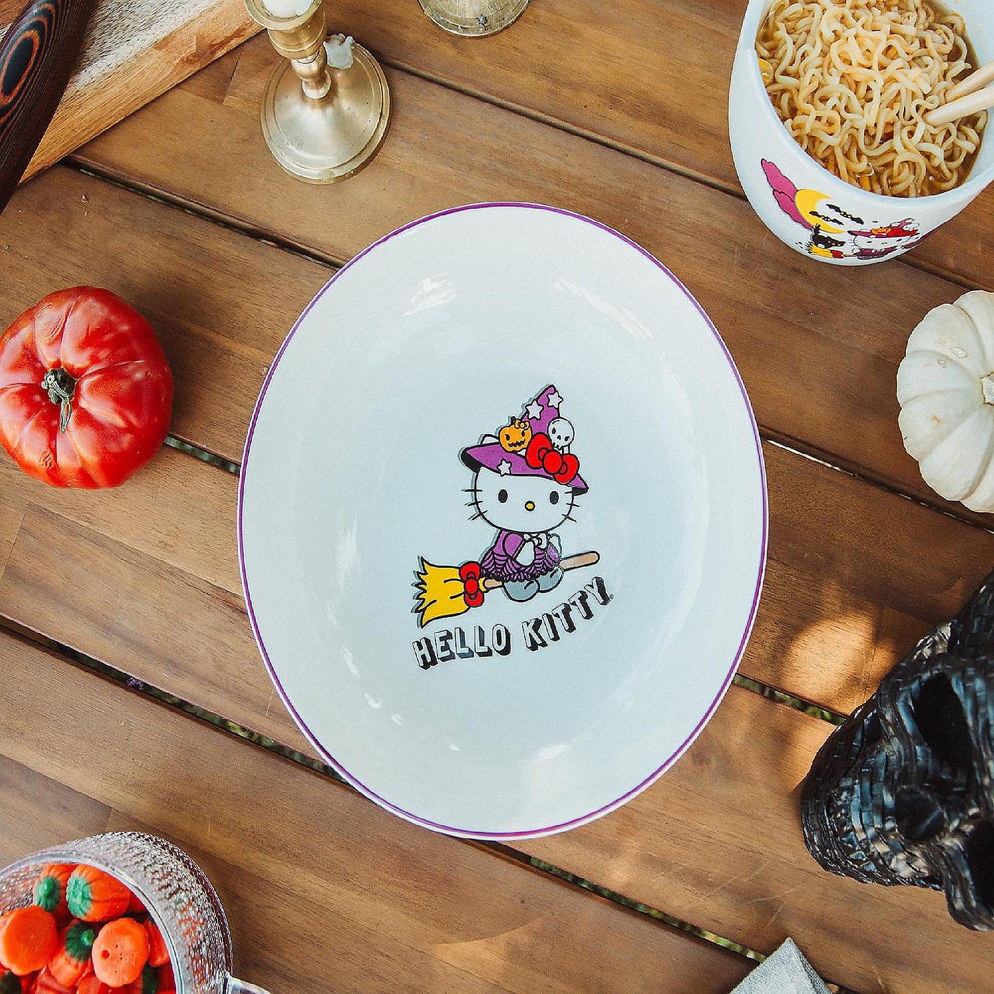Sanrio Hello Kitty Witch 9-Inch Ceramic Coupe Dinner Bowl | USA Decoration®