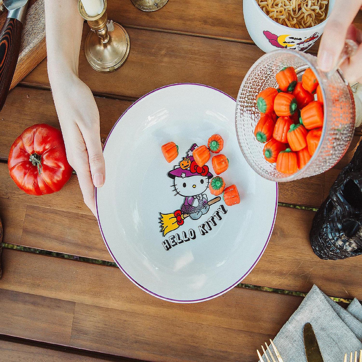 Sanrio Hello Kitty Witch 9-Inch Ceramic Coupe Dinner Bowl | USA Decoration®