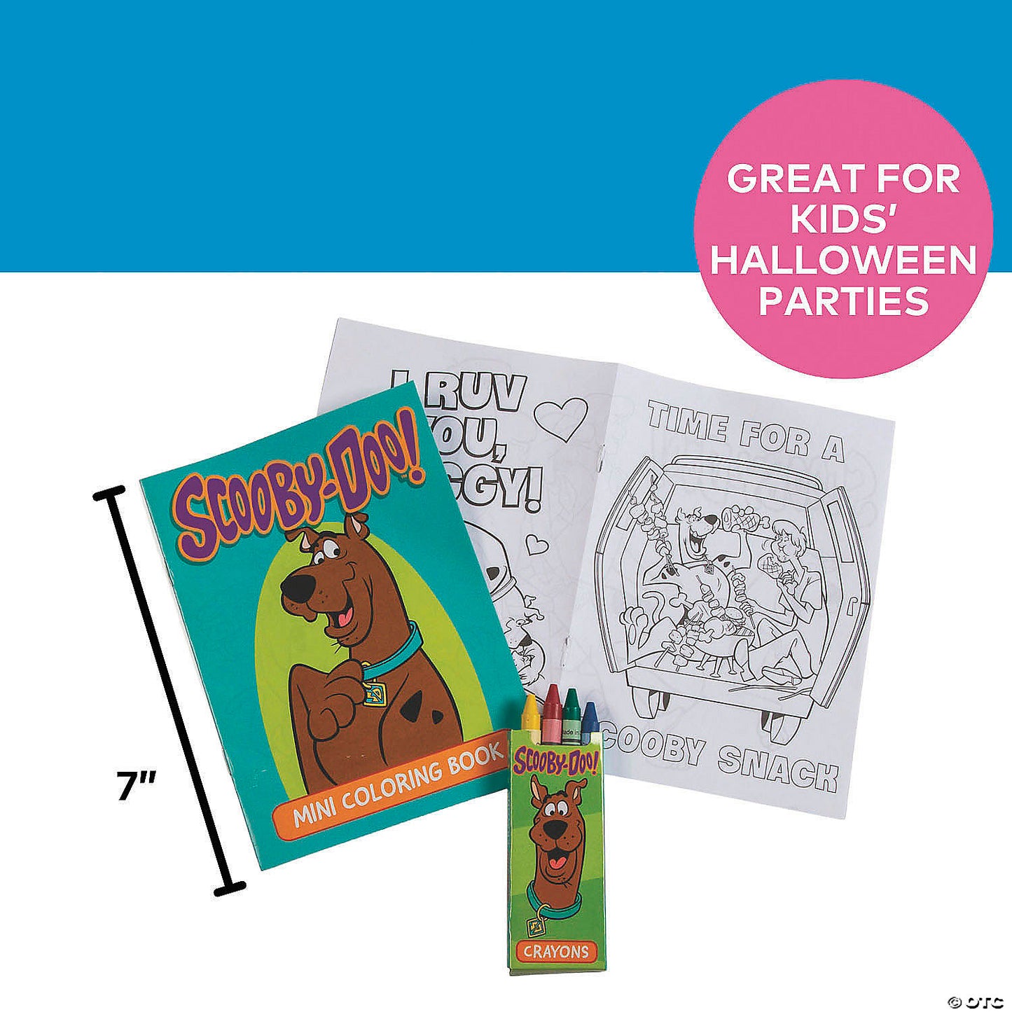 Scooby-Doo!™ Coloring Books with Crayons - 12 Pc. | USA Decoration®