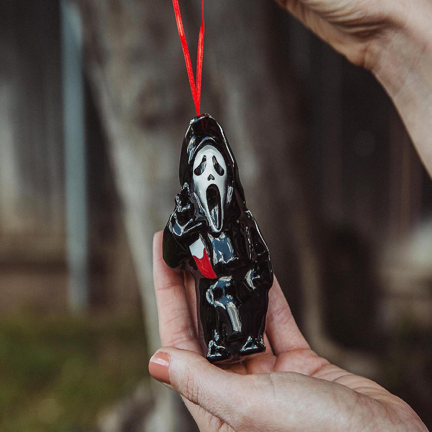 Scream Ghostface 4-Inch Shatterproof Decoupage Ornament | USA Decoration®
