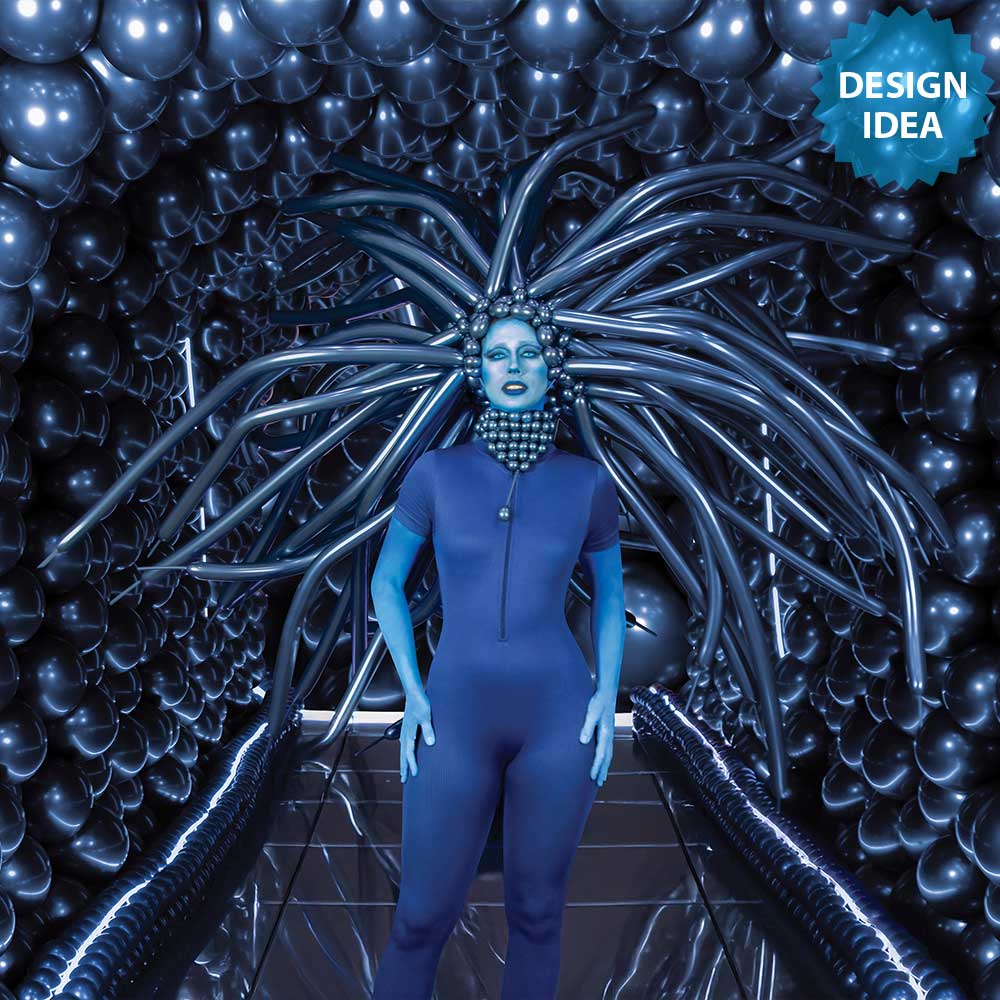 5 Inch Latex Balloons Sempertex Reflex Galaxy Blue