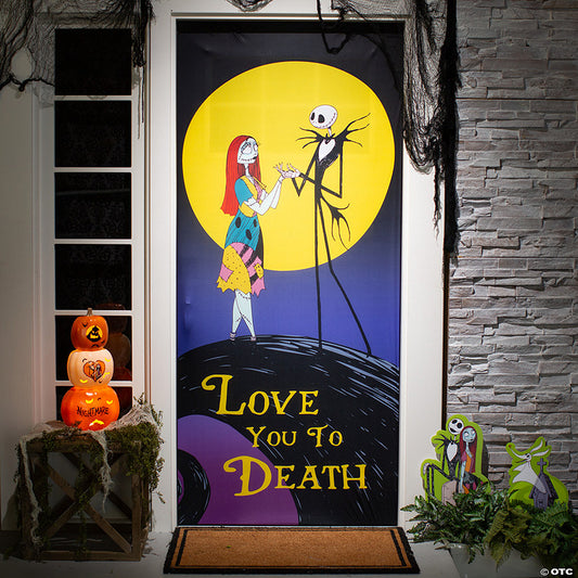 80" The Nightmare Before Christmas™ Love You to Death Halloween Door Decoration | USA Decoration®