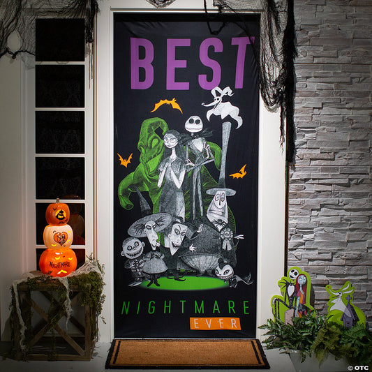 80" The Nightmare Before Christmas™ Best Nightmare Ever Halloween Door Decoration | USA Decoration®