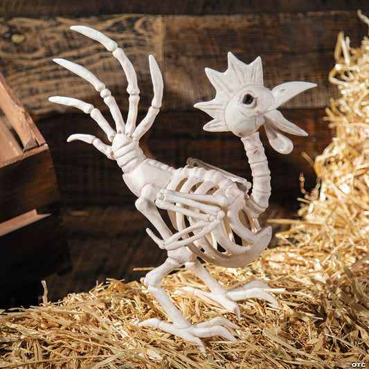 12 1/2" Rooster Skeleton Halloween Tabletop Decoration | USA Decoration®