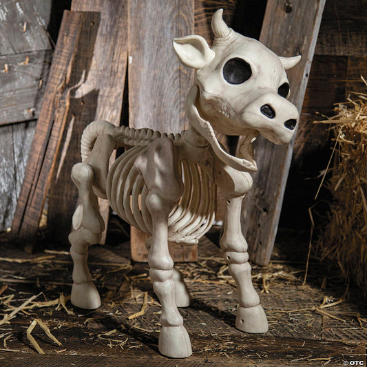 23" Standing Cow Skeleton Halloween Decoration | USA Decoration®