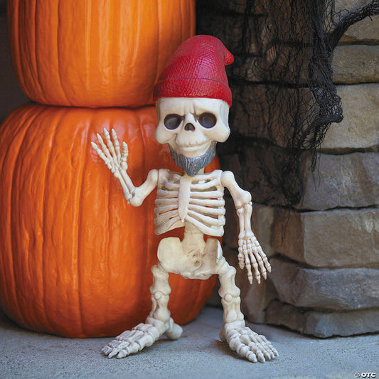 12" Standing Gnome Skeleton Halloween Decoration | USA Decoration®