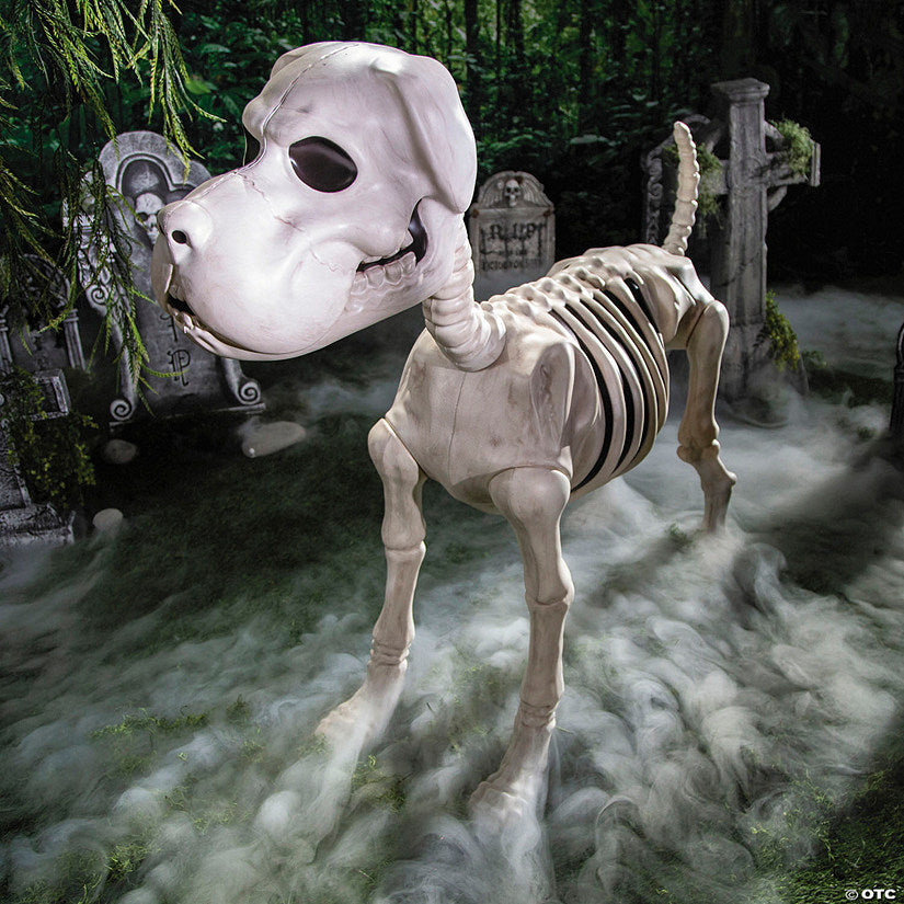 4 Ft. Standing Dog Skeleton Halloween Decoration | USA Decoration®