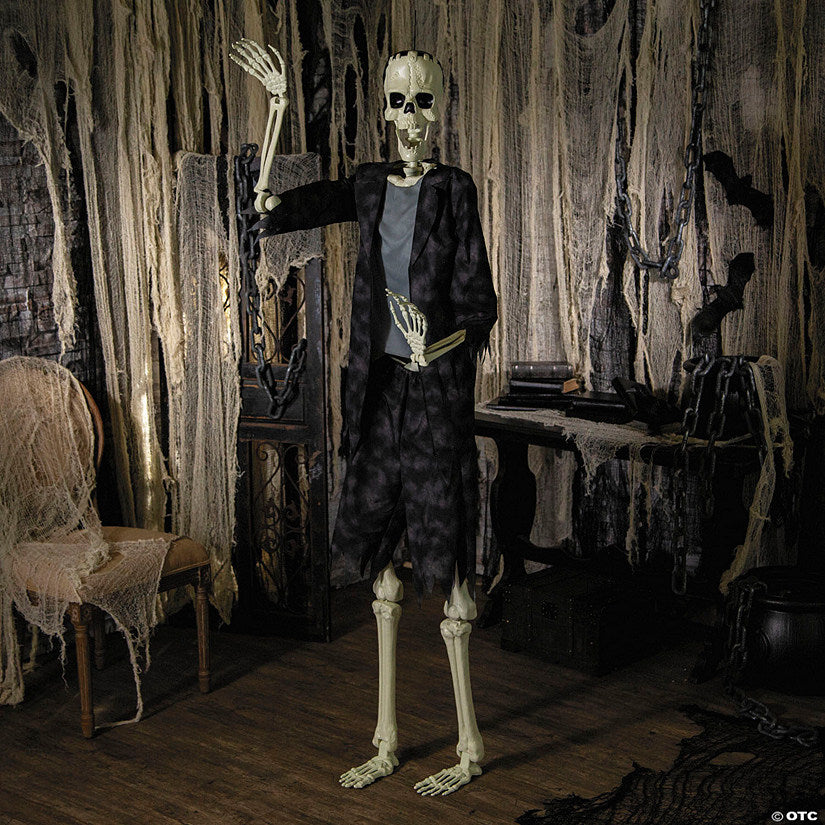 6 Ft. 2" Standing Franky Skeleton Halloween Decoration | USA Decoration®