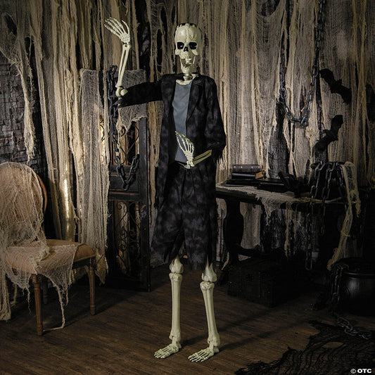 6 Ft. 2" Standing Franky Skeleton Halloween Decoration | USA Decoration®