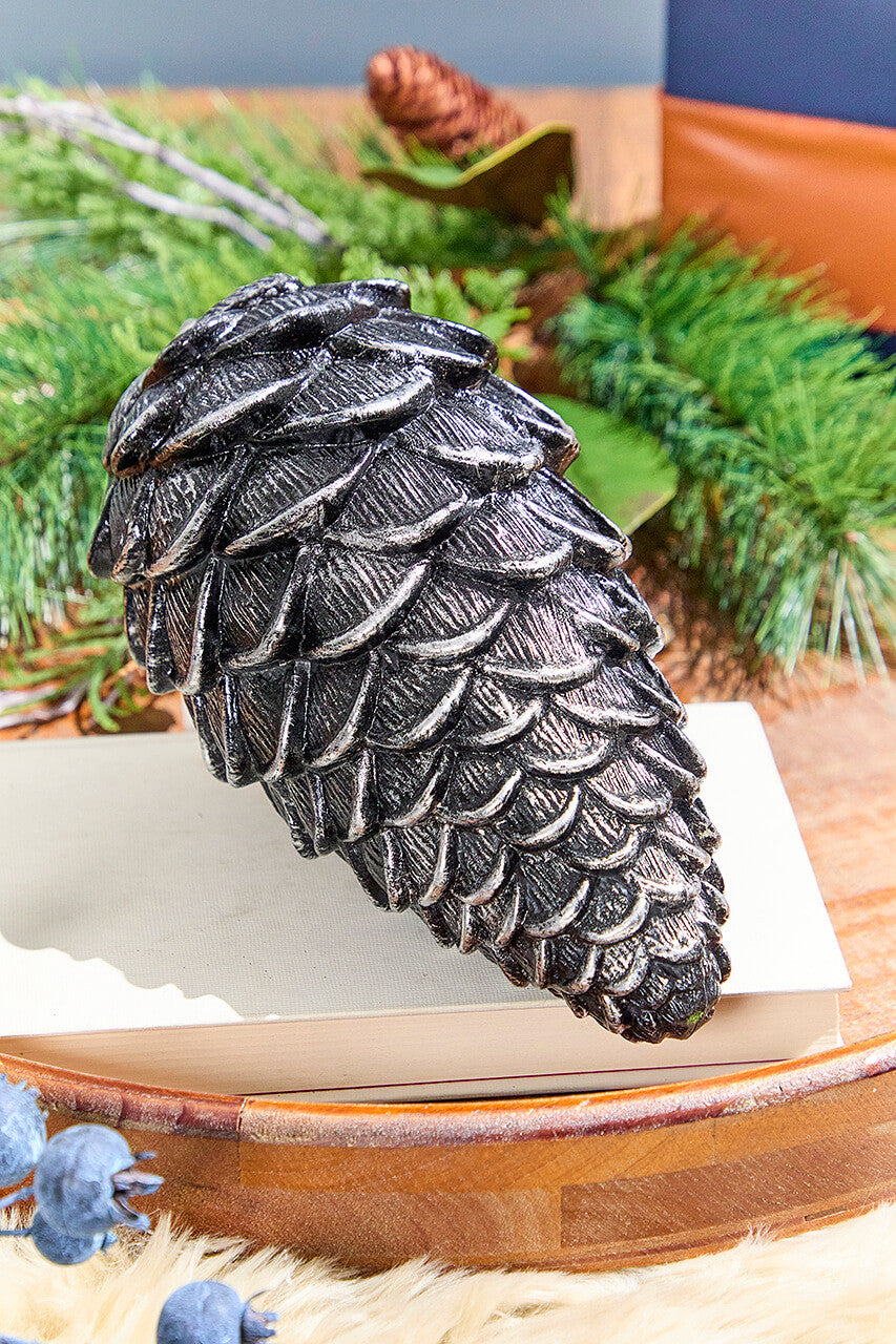 9" Pinecone Ornament Rustic Holiday Decor Accent