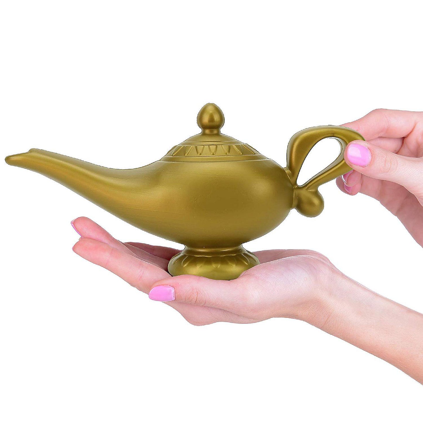 Skeleteen Arabian Genie Oil Lamp - Aladdin's Gold Magic Genie Lamp Costume Accessory - 1 Piece | USA Decoration®