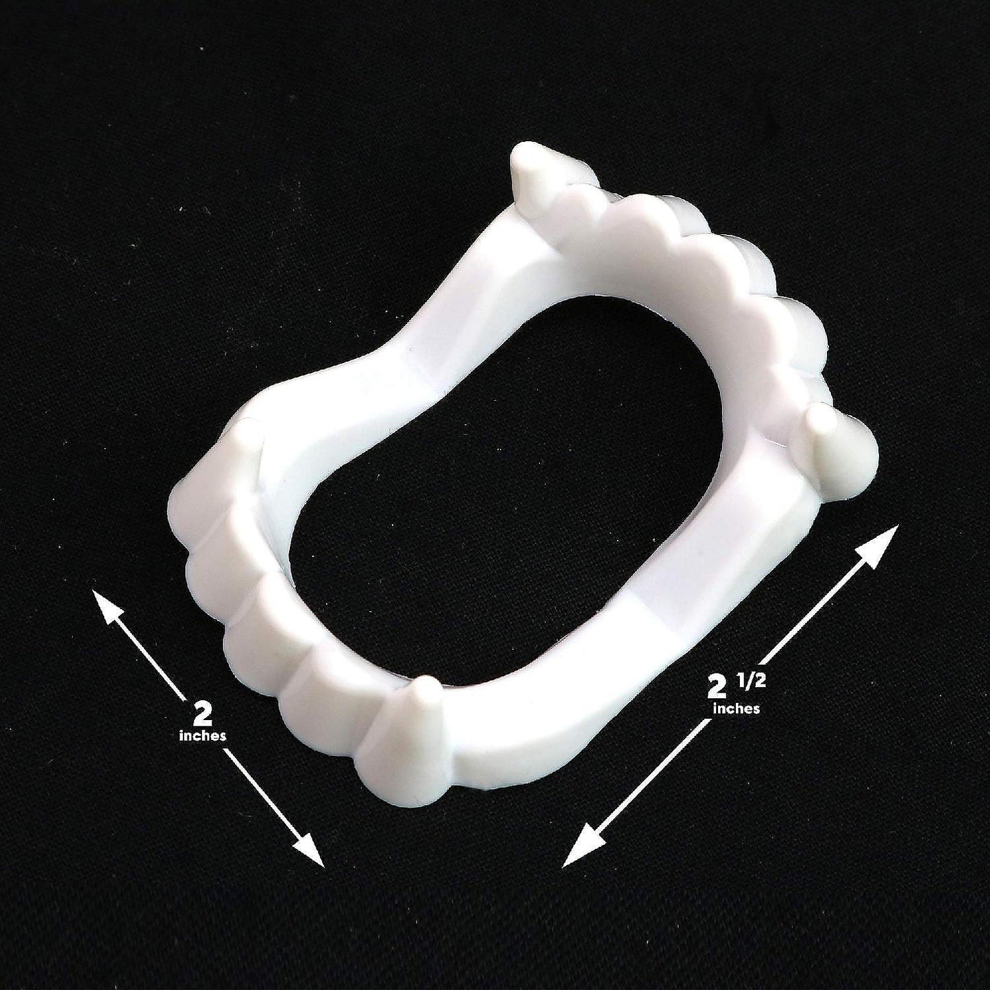 Skeleteen White Sharp Vampire Fangs - Dracula Monster Teeth for Party Favors and Supplies - 12 Pack | USA Decoration®
