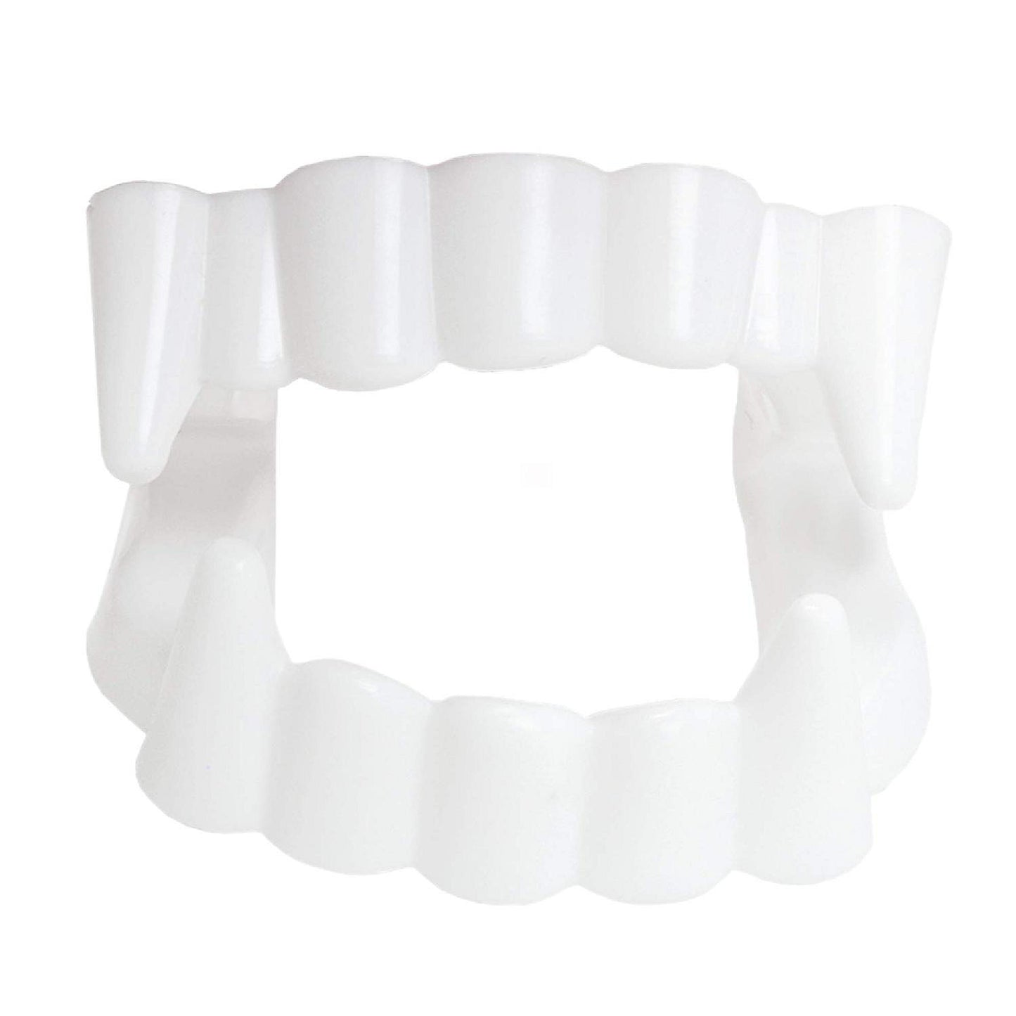 Skeleteen White Sharp Vampire Fangs - Dracula Monster Teeth for Party Favors and Supplies - 12 Pack | USA Decoration®