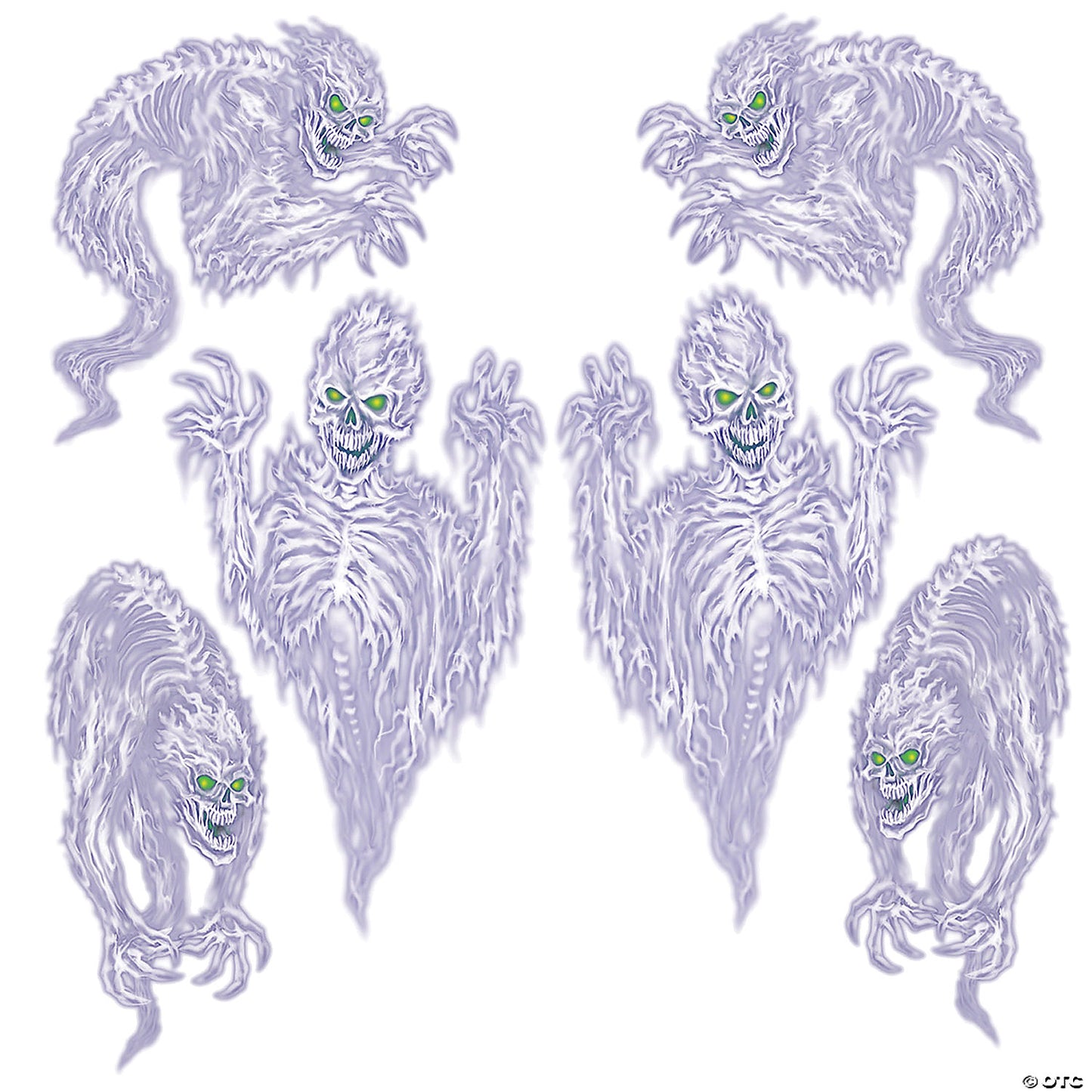 Spooky Spirit Plastic Wall Accents | USA Decoration®