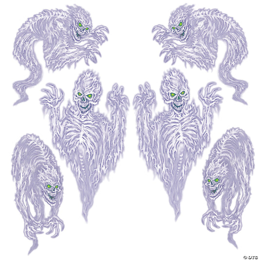 Spooky Spirit Plastic Wall Accents | USA Decoration®