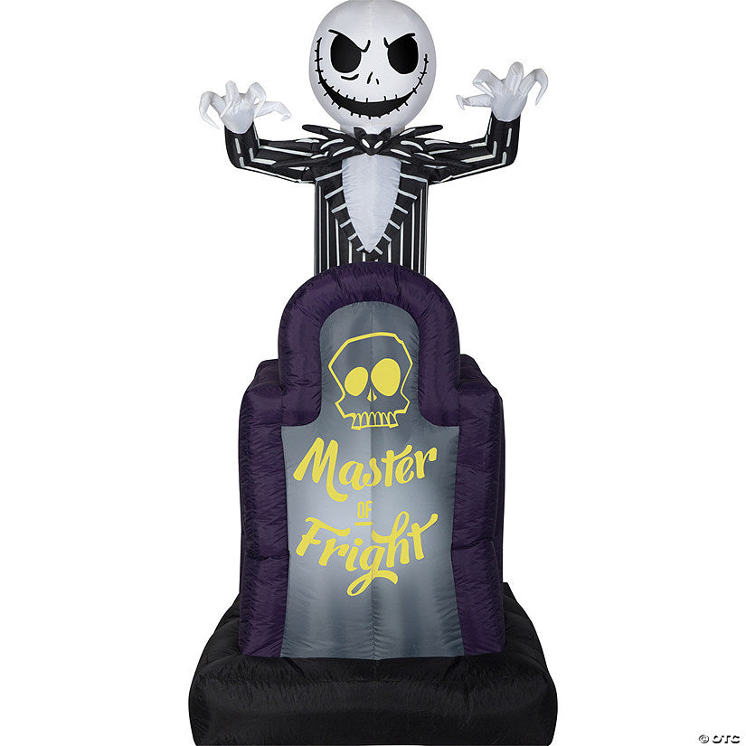 42" Blow Up Inflatable Nightmare Before Christmas Master of Fright Jack Skellington Halloween Outdoor Yard Decoration | USA Decoration®
