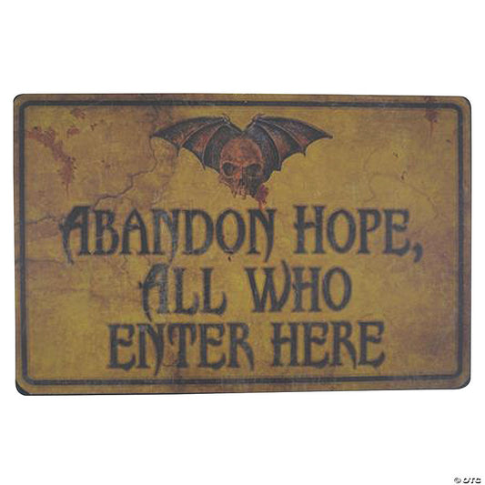 1 Piece(s): Abandon Hope All Who Enter Halloween Decoration | USA Decoration®