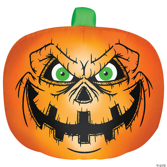 1 Piece(s): 90" Airblown Inflatable Flat Jack O Lantern Halloween Yard Decoration | USA Decoration®