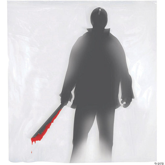 Machete Killer Shower Curtain Halloween Decoration | USA Decoration®