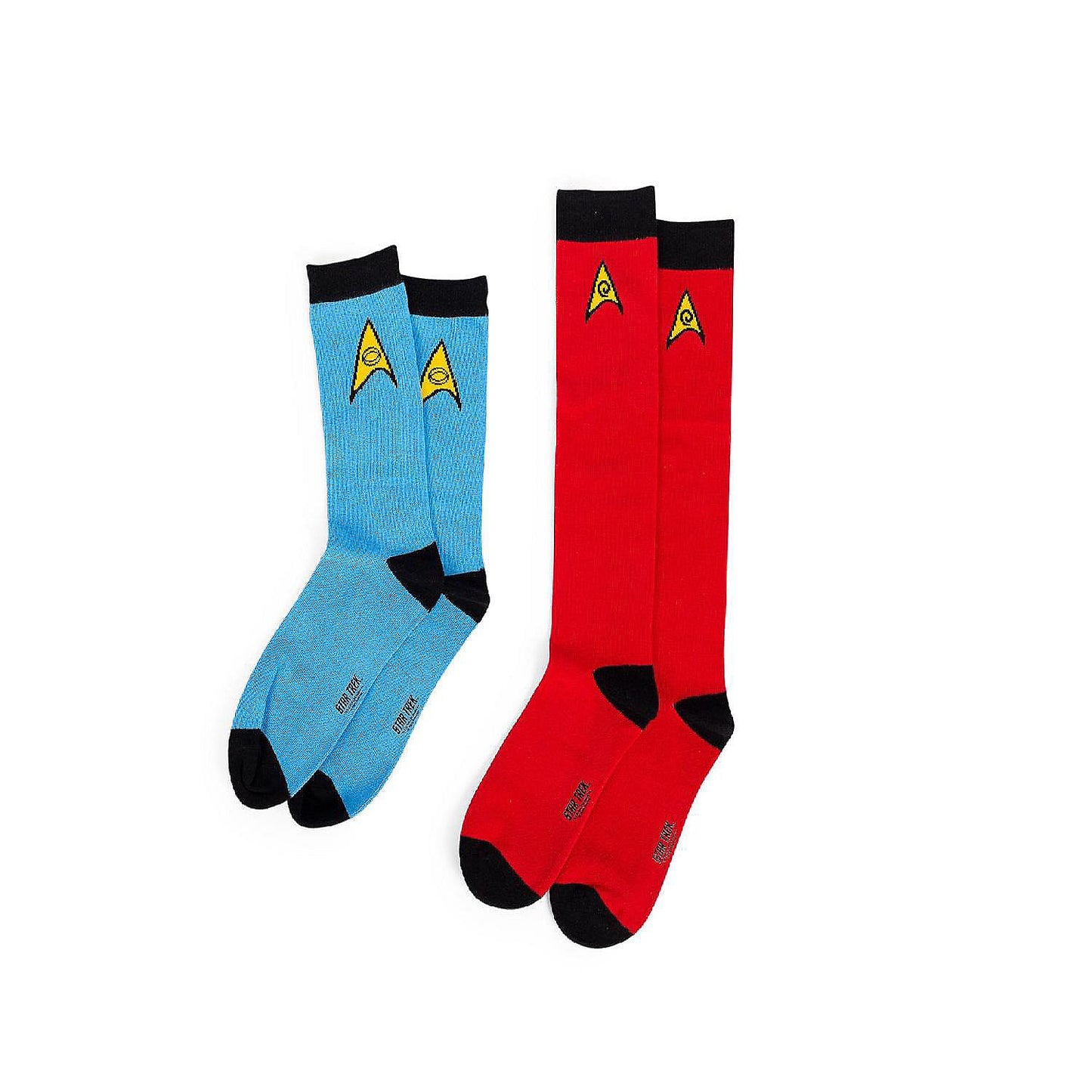 Star Trek: The Original Series Spock Mens Uhura Womens Sock Set 2 Pairs | USA Decoration®