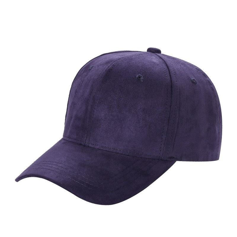 Suede Solid Basic Adjustable Cap
