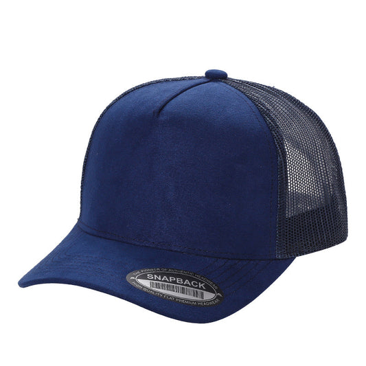 Suede Mesh Trucker Hat