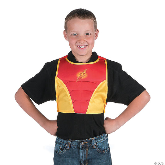 Superhero Red & Yellow Chest Plate Costume