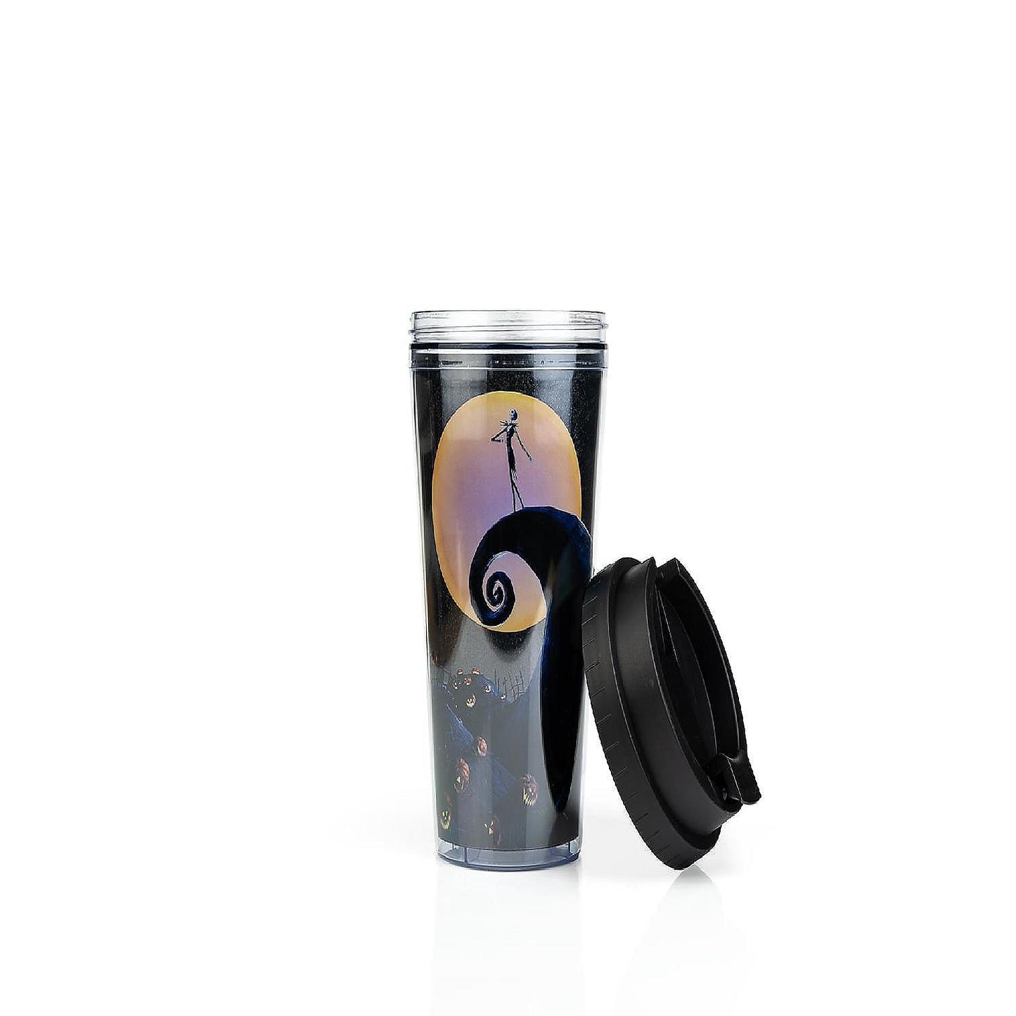 The Nightmare Before Christmas Graveyard Scene Travel Mug Holds 16 Ounces | USA Decoration®
