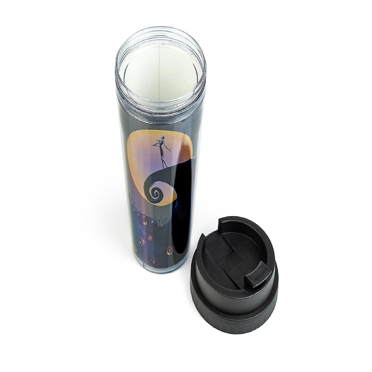 The Nightmare Before Christmas Graveyard Scene Travel Mug Holds 16 Ounces | USA Decoration®