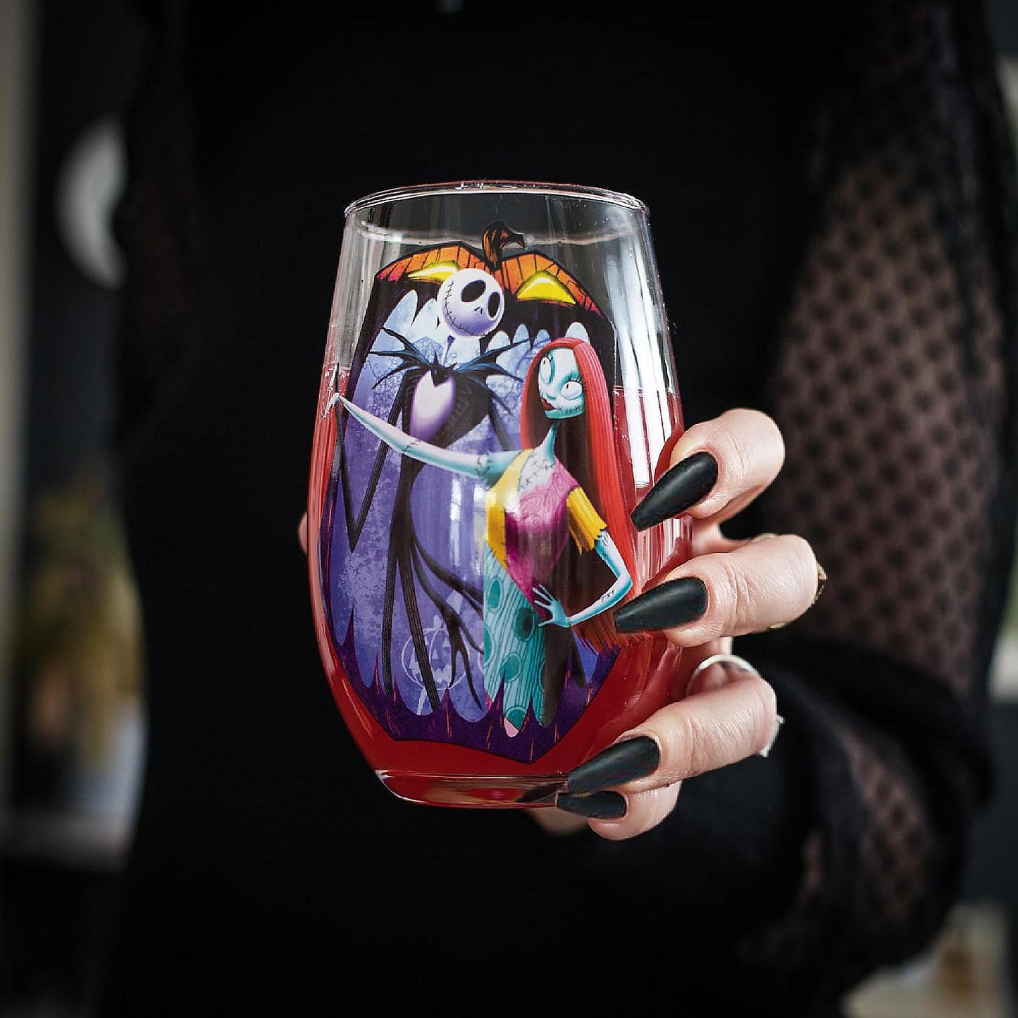 The Nightmare Before Christmas "Meant To Be" Stemless Glass Holds 20 Ounces | USA Decoration®