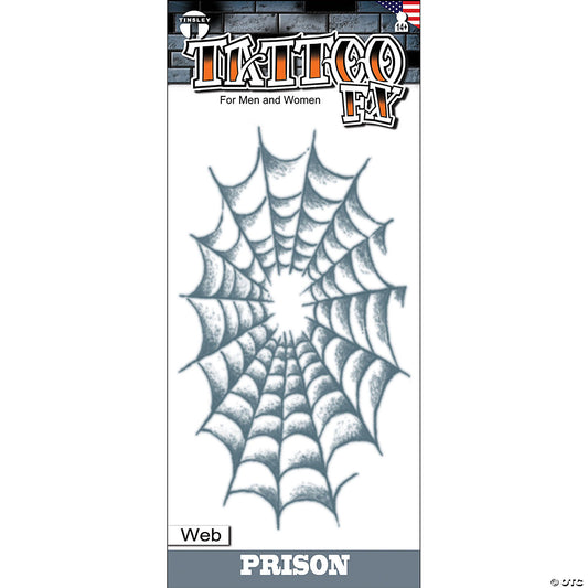 Tinsley Transfers Prison Web Temporary Tattoo